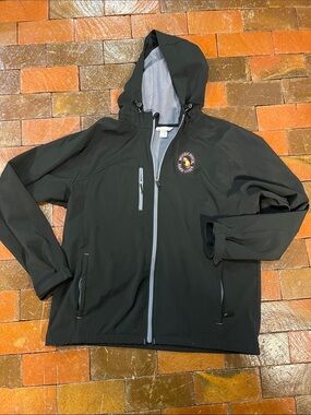North End XL Woodchuck Hard Cider hooded jacket black 3373